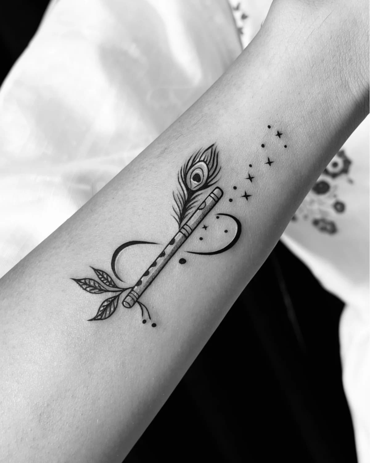 Guided, Fine Line tattoo by Ahmedabad Ink